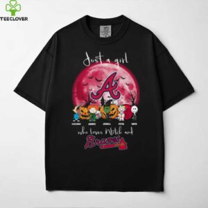 Just a Girl Who Loves Witches & Braves T Shirt
