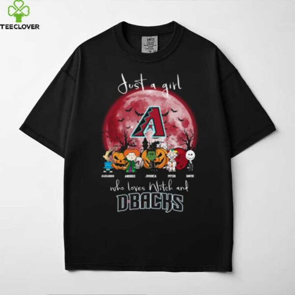 Just a Girl Who Loves Witches & DBACKS T Shirt