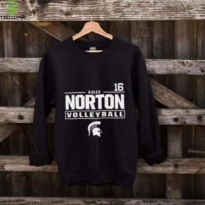 Kalea Norton Michigan State Spartans Black NIL Stacked BoxShirt