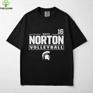 Kalea Norton Michigan State Spartans Black NIL Stacked BoxShirt