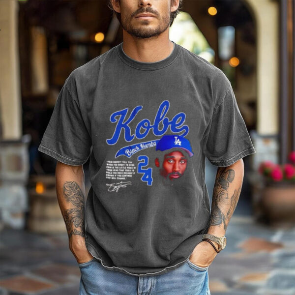 Kobe Black Mamba Los Angeles Dodgers 90’s graphic signature shirt