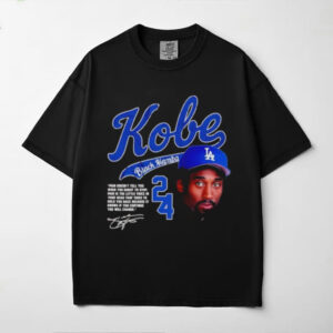 Kobe Black Mamba Los Angeles Dodgers 90’s graphic signature shirt