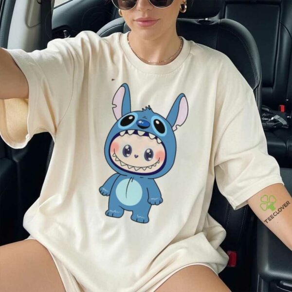 Labubu Dressed As Stitch T Shirt