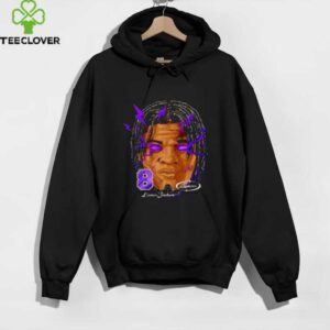Lamar Jackson big head Baltimore Ravens laser eyes blue shirt