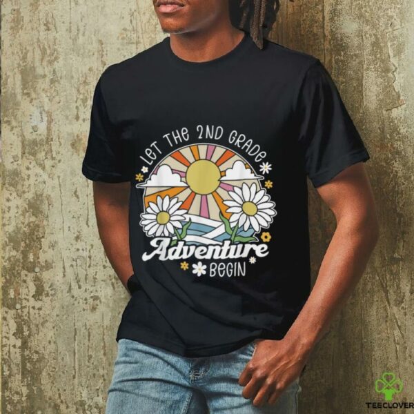 Let The 2nd Grade Adventure Begin Retro First Day Of School Shirt