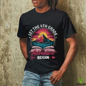Let The 4th Grade Adventure Begin Retro First Day Of School Shirt