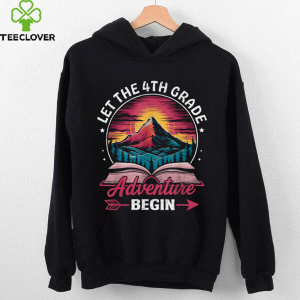 Let The 4th Grade Adventure Begin Retro First Day Of School Shirt