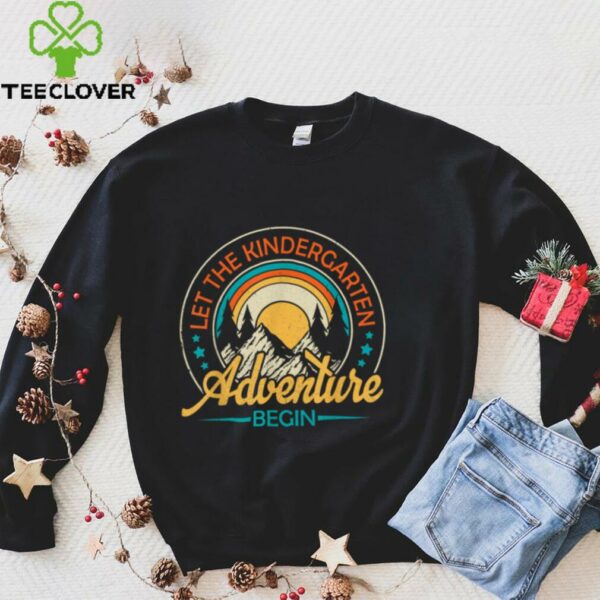Let The Kindergarten Adventure Begin Retro Back To School Shirt