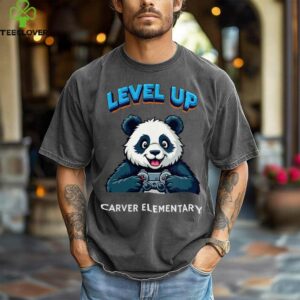 Level Up Panda Bear Gaming Eletary Design Shirt