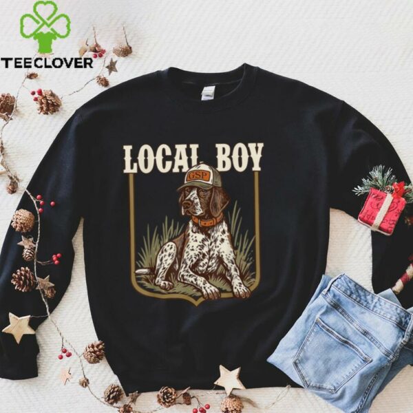 Local Boy Black Hunting Dog Sunset Vintage For Hunters Shirt