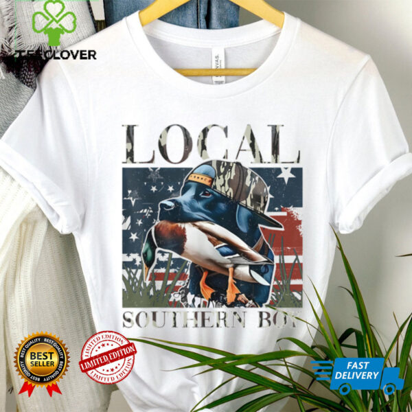 Local Southern Boy Duck Hunting Black Lab Outdoor Vintage Shirt