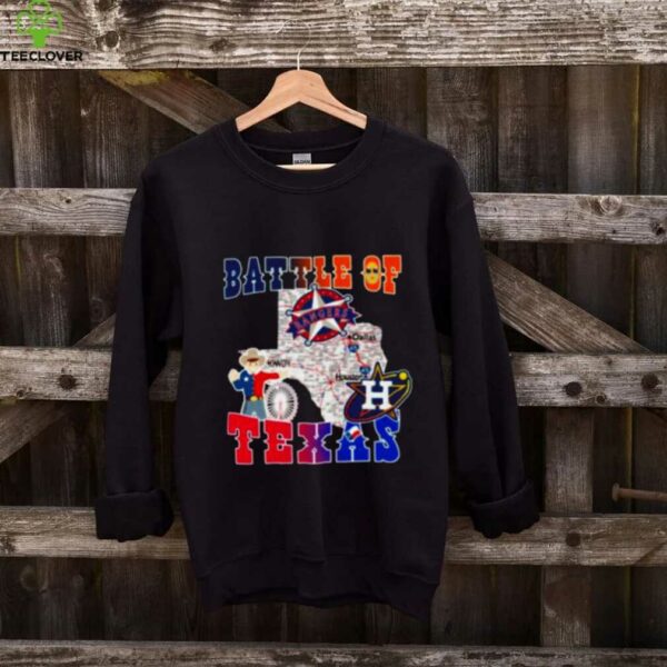 Map Houston Astros Vs Texas Rangers Battle Of Texas Shirt
