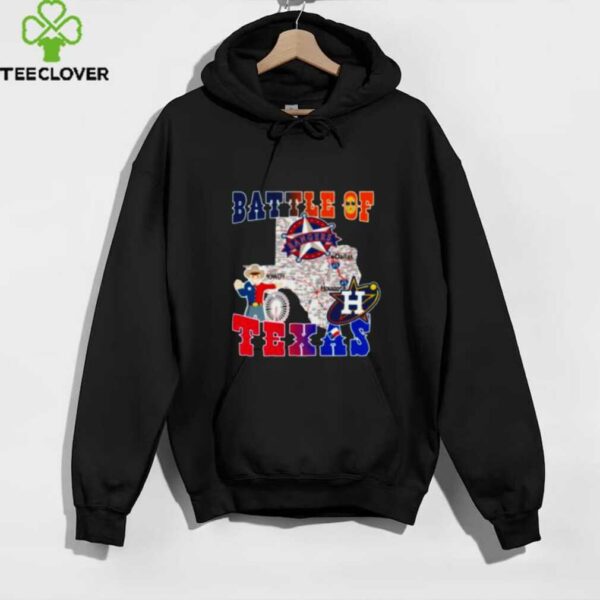 Map Houston Astros Vs Texas Rangers Battle Of Texas Shirt