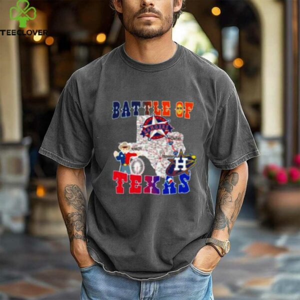 Map Houston Astros Vs Texas Rangers Battle Of Texas Shirt