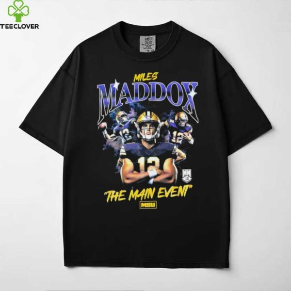 Miles Maddox the main event graphic shirt