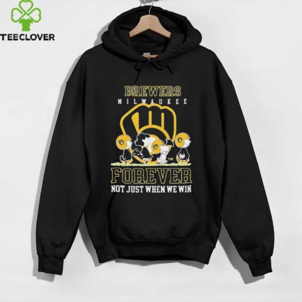 Milwaukee Brewers forever not just when we win Peanuts shirt