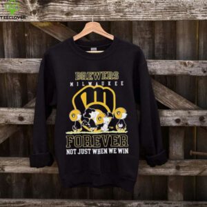 Milwaukee Brewers forever not just when we win Peanuts shirt