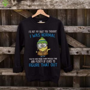 Minion it’s not my fault you thought I was normal you’ve had more than enough time and plenty of clues shirt