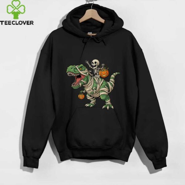Mummy Dinosaur Skeleton Trick Or Treat Halloween Costume Shirt