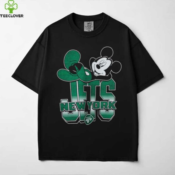 New York Jets Mickey at Quarterback Disney Vintage Football T Shirt