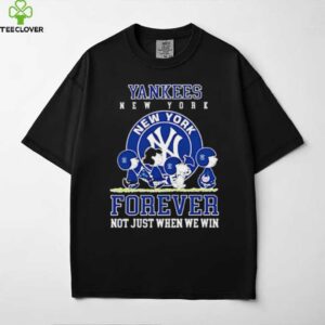 New York Yankees forever not just when we win Peanuts shirt