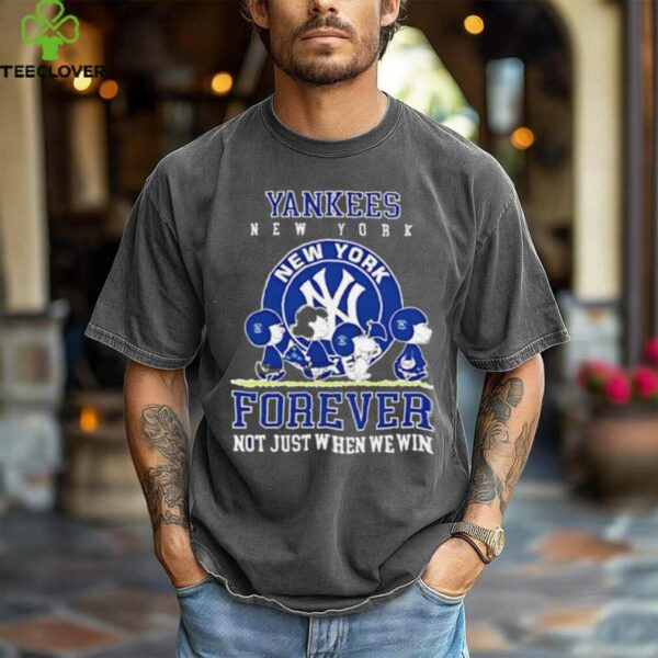 New York Yankees forever not just when we win Peanuts shirt