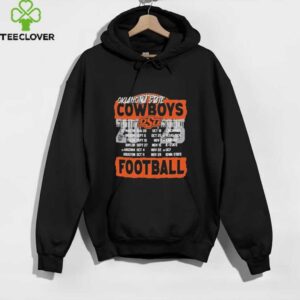 Official Oklahoma State Cowboys 2025 Football Schedule T shirt