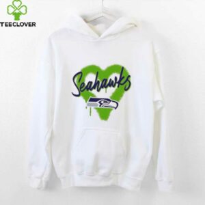 Official Seattle Seahawks Spray Heart Boxy T Shirt