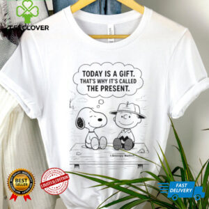 Official Snoopy And Charlie Brown Today Is A Gift That’s Why It’s Called The Present Shirt