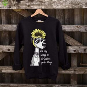 On My Way To Brighten Your Day Dog Lover Pet Owner Sunflower Shirt