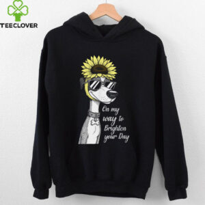 On My Way To Brighten Your Day Dog Lover Pet Owner Sunflower