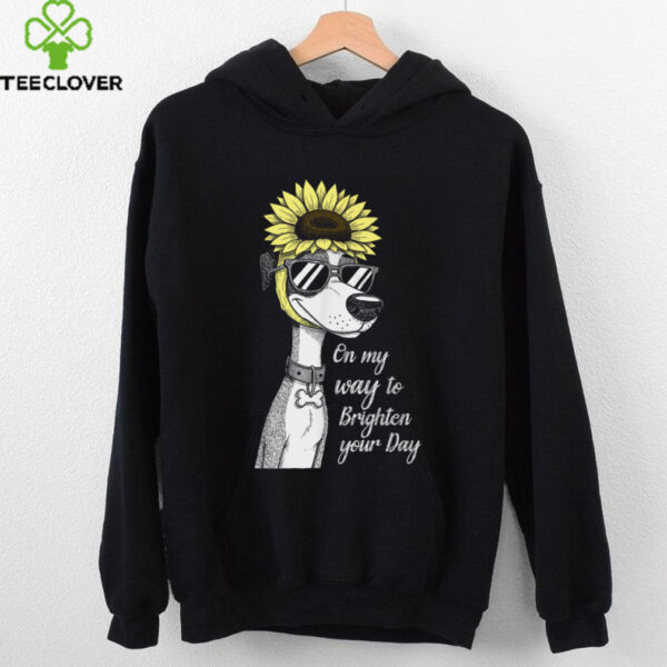 On My Way To Brighten Your Day Dog Lover Pet Owner Sunflower