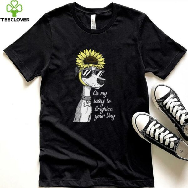 On My Way To Brighten Your Day Dog Lover Pet Owner Sunflower