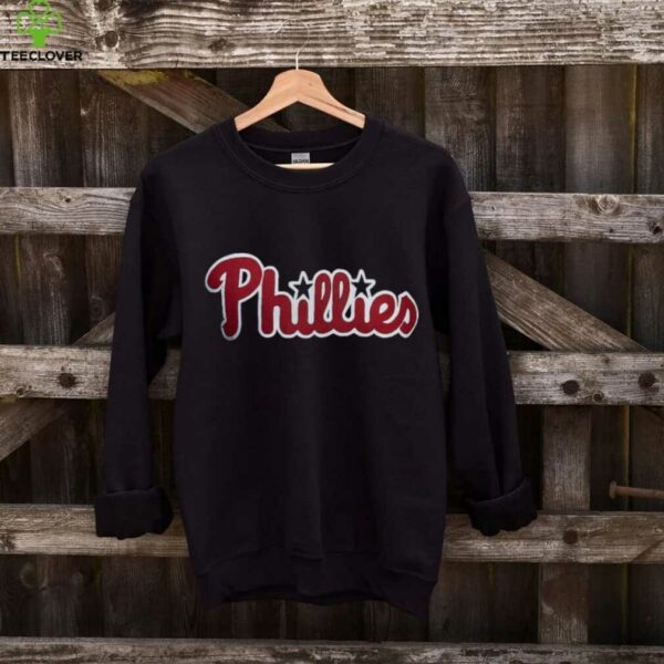 Philadelphia Phillies Stars Script Retro Chase Utley Tribute Shirt