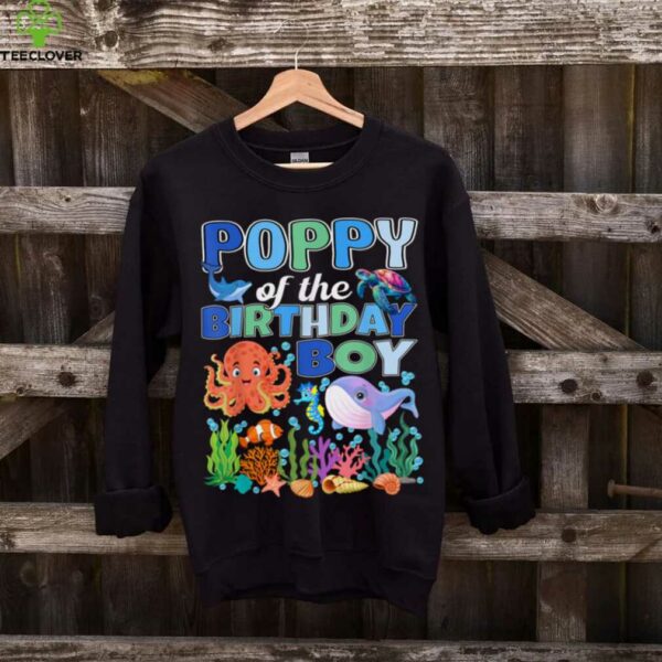 Poppy Of The Birthday Boy Aquarium Sea Animals Matching shirt