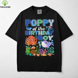 Poppy Of The Birthday Boy Aquarium Sea Animals Matching shirt