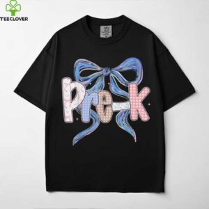 Pre K Preppy Floral Coquette Bow Girly Back To School Shirt