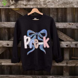 Pre K Preppy Floral Coquette Bow Girly Back To School Shirt
