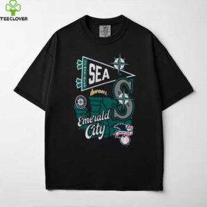 Profile Navy Seattle Mariners Big & Tall Split Zone T Shirt