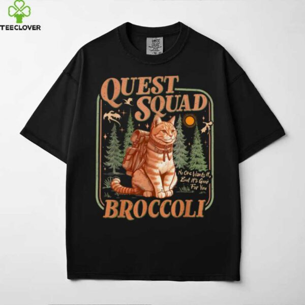 Quest Fantasy Squad Broccoli Kitten Cat Shirt