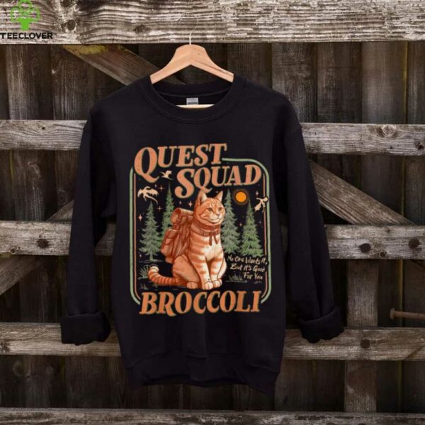 Quest Fantasy Squad Broccoli Kitten Cat Shirt