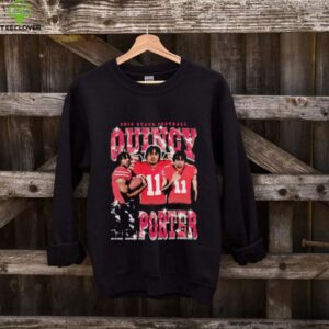 Quincy Porter picture collage Ohio State football shirt