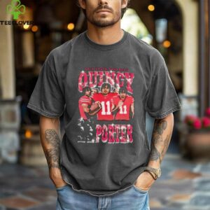 Quincy Porter picture collage Ohio State football shirt