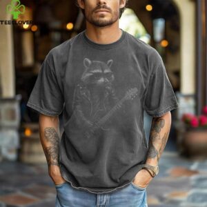 Raccoon Playing Guitar Rock Music Animal Lover Shirt
