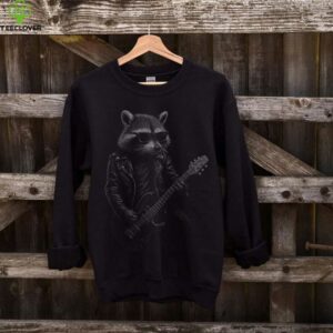 Raccoon Playing Guitar Rock Music Animal Lover Shirt