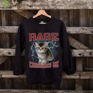 Rage Consumes Me Hard Dank Cute Kitten Meme Bootleg Shirt