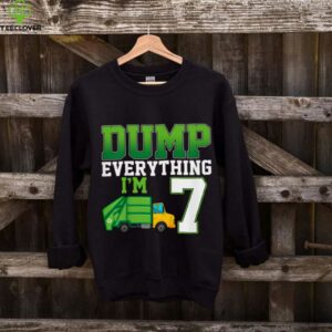 Recycling Trash 7 Years Old Garbage Truck 7th Birthday Boy shirt