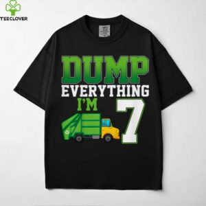 Recycling Trash 7 Years Old Garbage Truck 7th Birthday Boy shirt