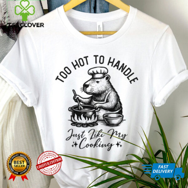 Retro Capybara Cooking Chef Animal Lover Shirt
