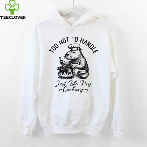 Retro Capybara Cooking Chef Animal Lover Shirt